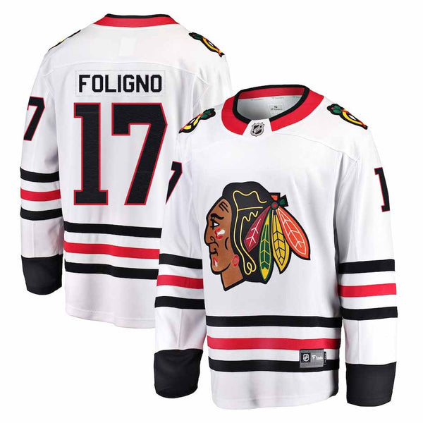 Chicago Blackhawks Nick Foligno Road Breakaway Jersey w/ Authentic Lettering