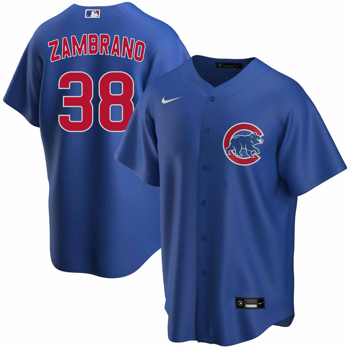 MLB Chicago Cubs City Connect (Ian Happ) Men's Replica Baseball Jersey.