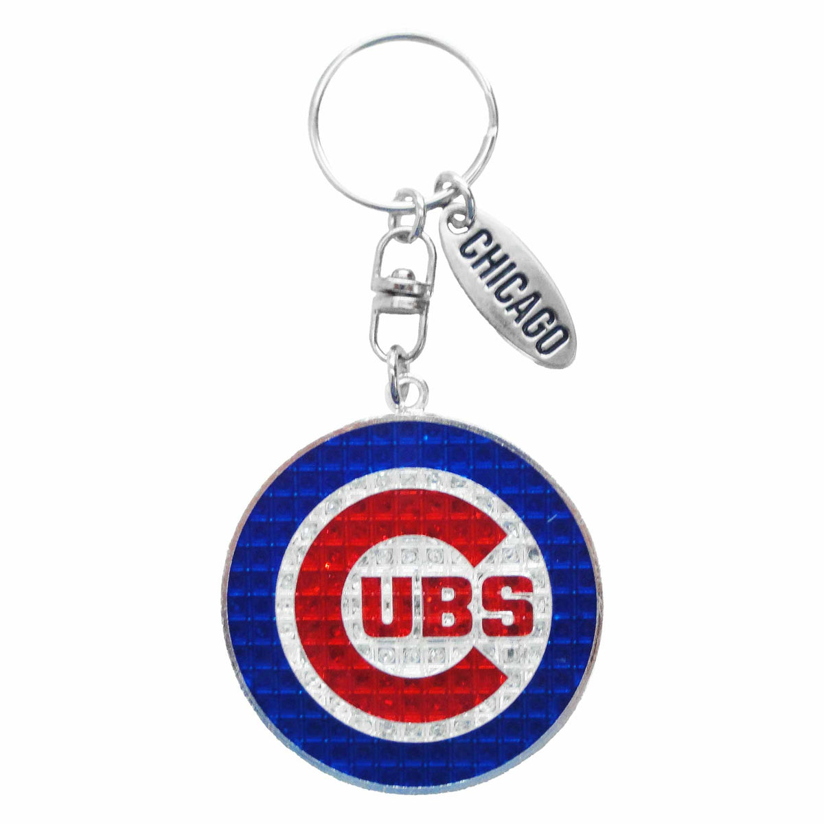 Chicago Cubs Reflector Keychain Wrigleyville Sports