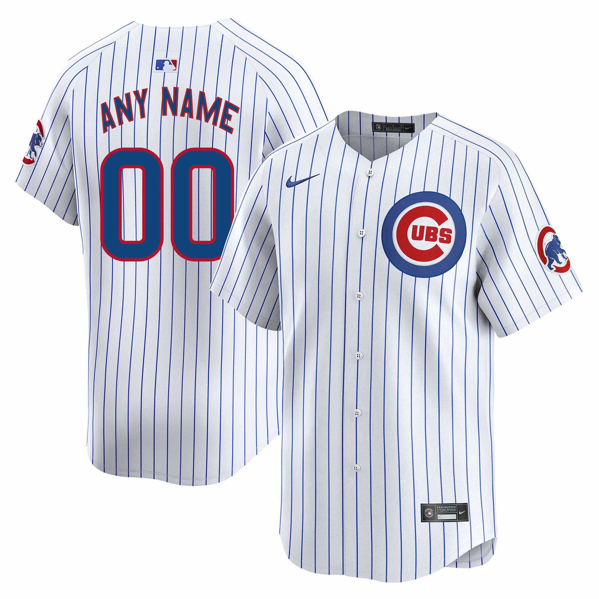 Chicago Cubs Customized Home Nike Vapor Limited Replica Jersey