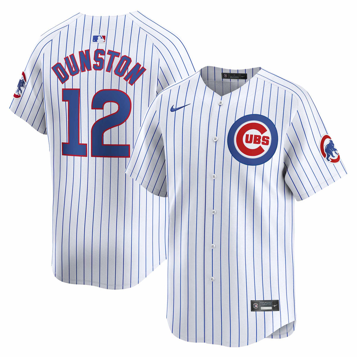 Chicago Cubs Shawon Dunston Nike Home Vapor Limited Jersey