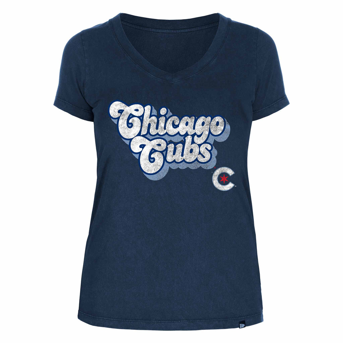 Chicago Cubs Women's City Connect V-Neck T Shirt