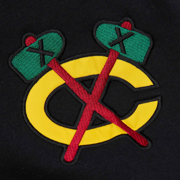 Chicago Blackhawks Mitchell & Ness All Over 4.0 Crewneck Sweatshirt