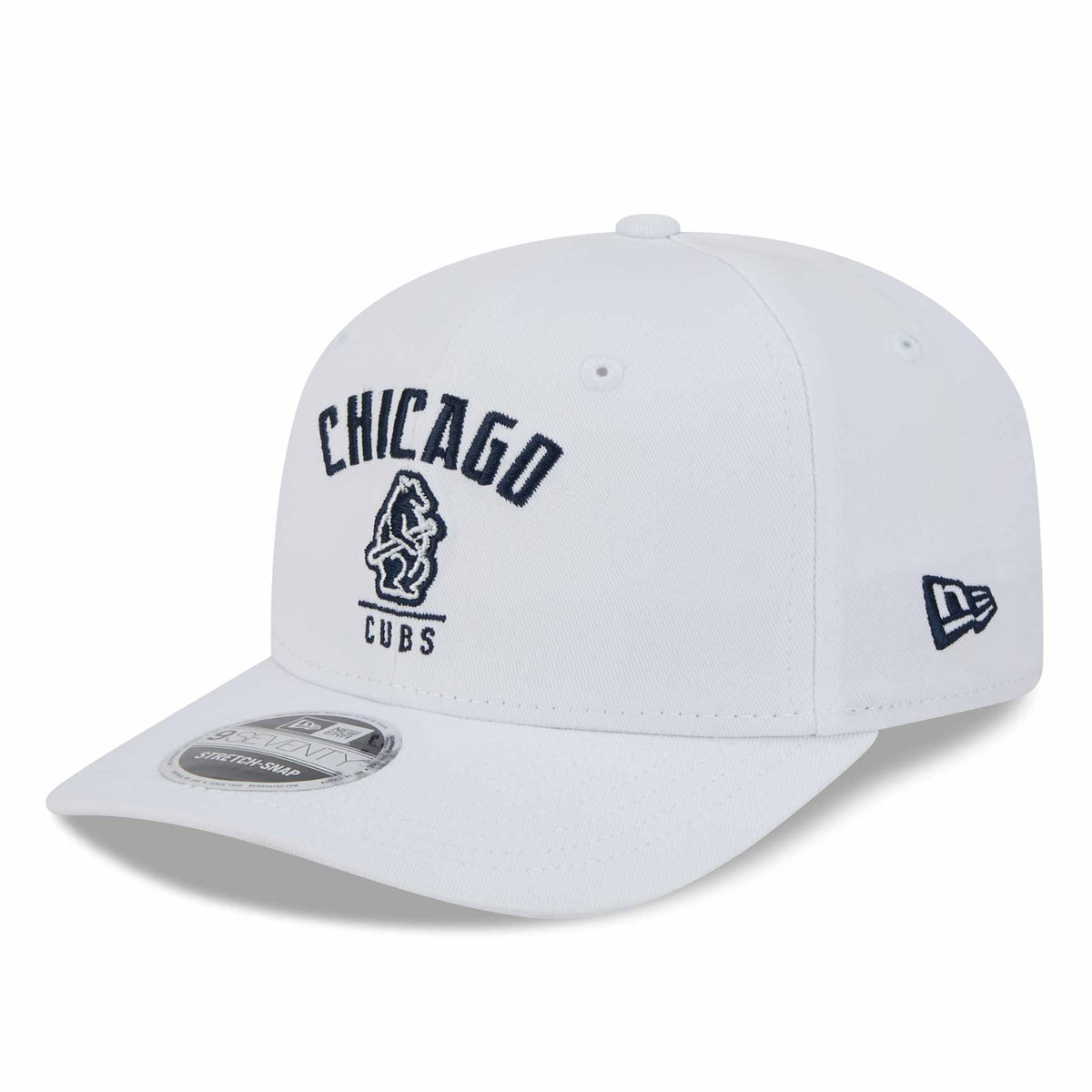 Chicago Cubs 1914 Bear White 9SEVENTY Stretch Snap