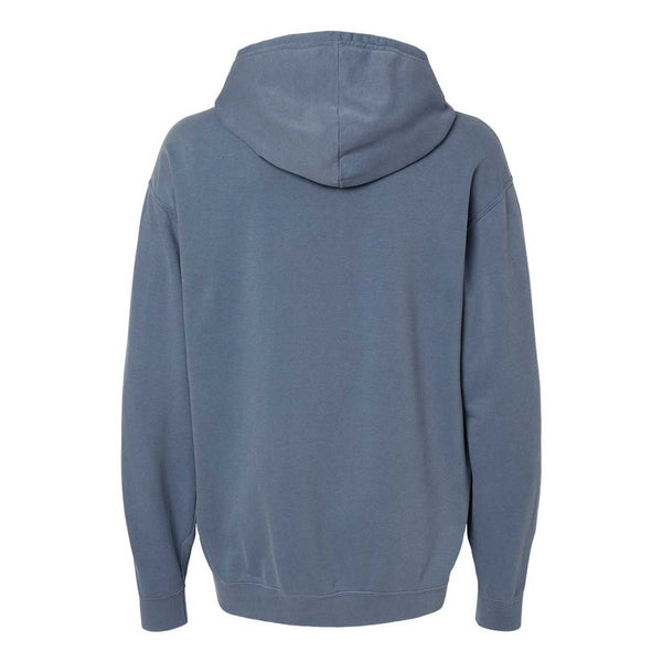 Wrigleyville Neighborhood Chicago Stars Blue Jean Lightweight Hooded Sweatshirt