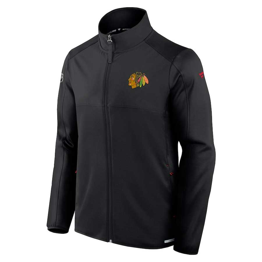 Chicago Blackhawks Fanatics Authentic Pro Full Zip Fleece Jacket