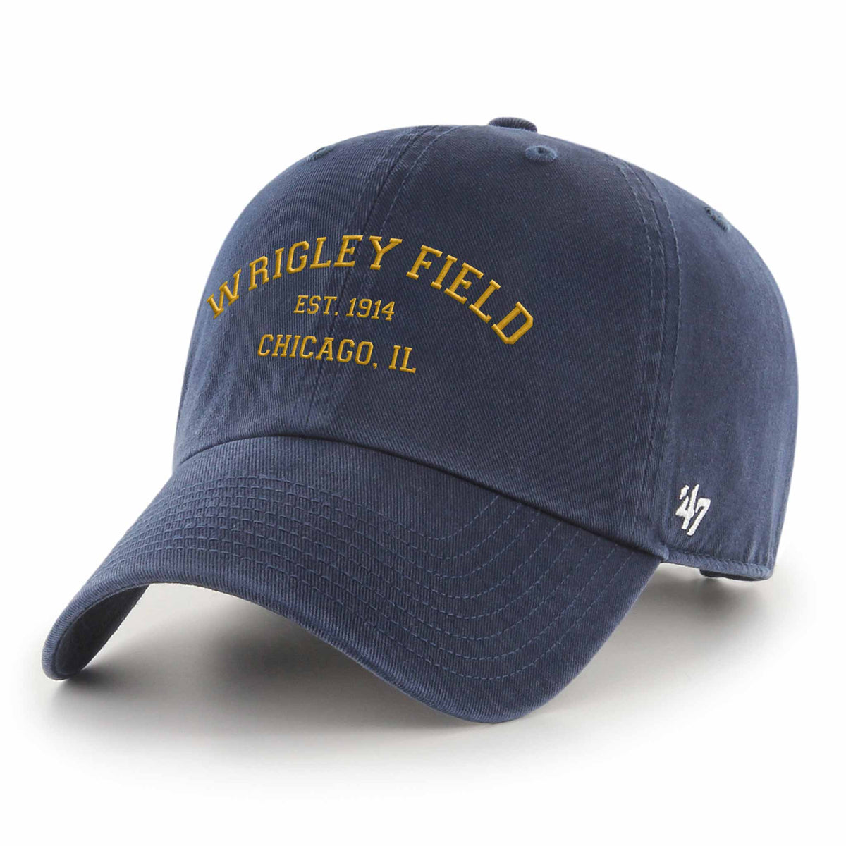 Wrigley Field Notre Dame 47 Brand Clean Up Adjustable Cap