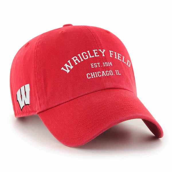 Wrigley Field University Of Wisconsin 47 Brand Clean Up Adjustable Cap