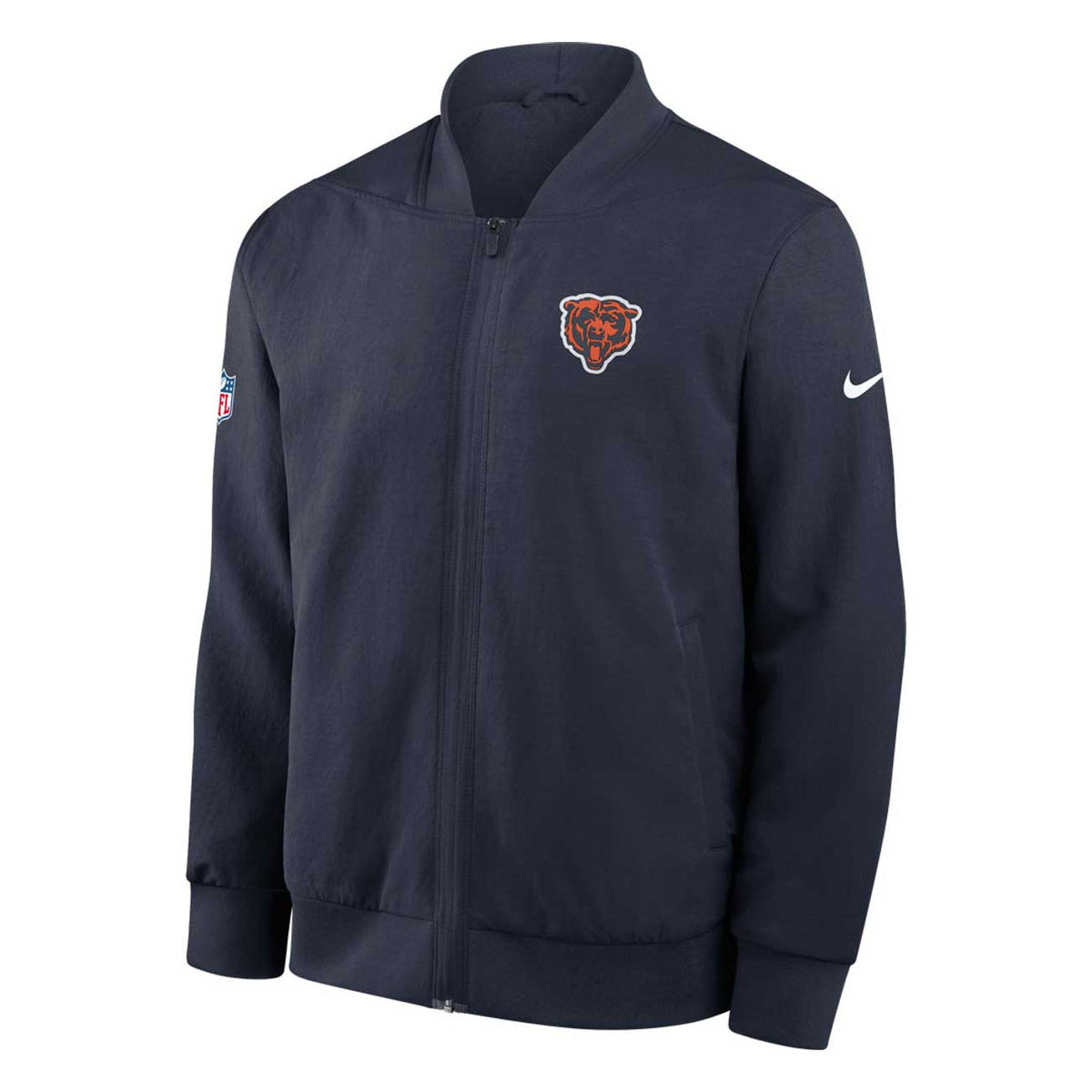 Chicago Bears Nike Navy Navy Sideline Bomber Jacket – Wrigleyville 