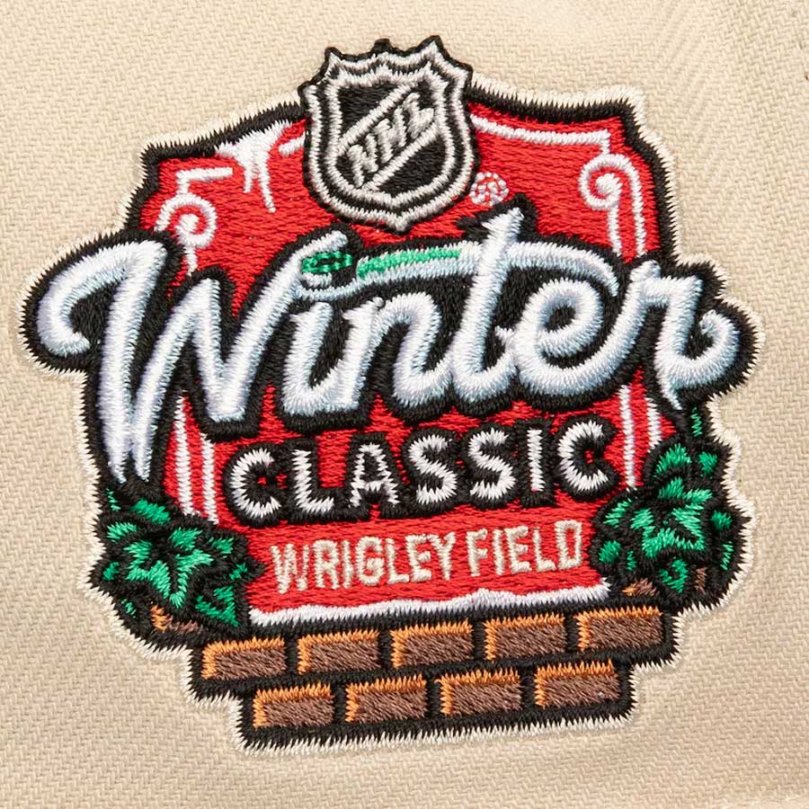 Chicago Blackhawks Mitchell & Ness 2024 Winter Classic Cream Pro
