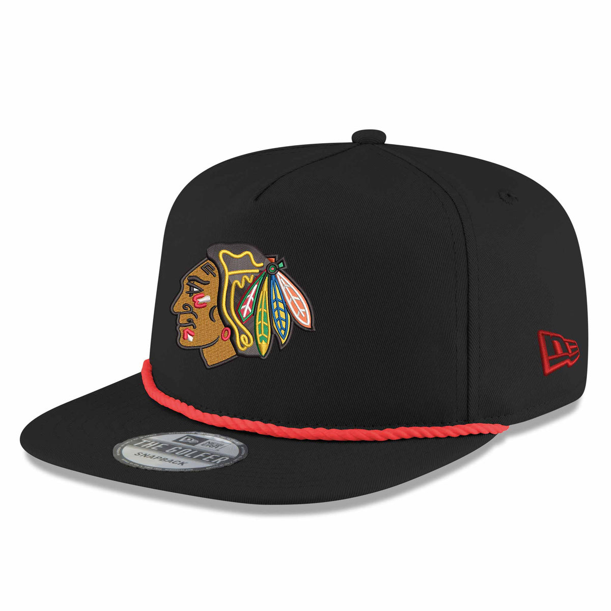 Chicago Blackhawks 2025 Winter Classic New Era Black Rope Golfer