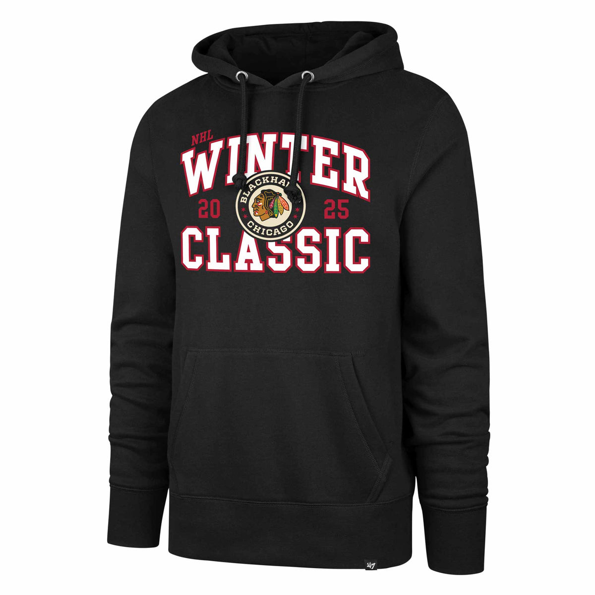 Chicago Blackhawks 2025 Winter Classic 47 Brand Block Headline