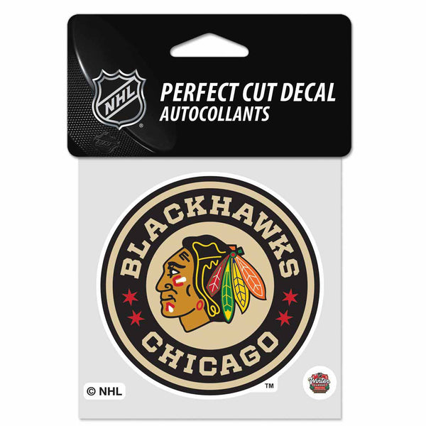 Chicago Blackhawks 2025 Winter Classic 4 x 4 Perfect Cut Decal