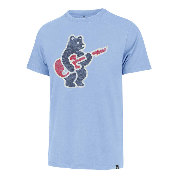 Chicago Cubs 47 Brand Blues Rock Bear Baby Blue Franklin T Shirt