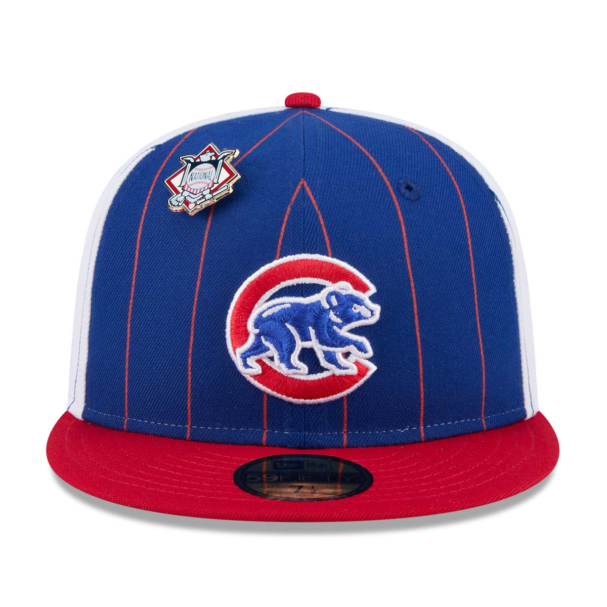 Chicago Cubs New Era 59FIFTY Two Color Pinstripe Fitted Cap