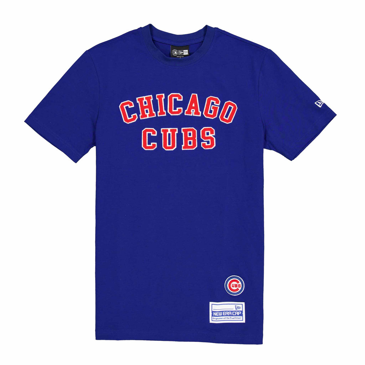 Tシャツ・カットソー New Era MLB Chicago Cubs Felt Pocket T-Shirt Evening Blue Chicago Cubs Logo Select T-Shirt – New Era Cap