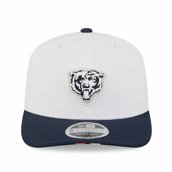 Chicago Bears New Era Training Camp White Bears Head 9SEVENTY Stretch Snap Adjustable Cap