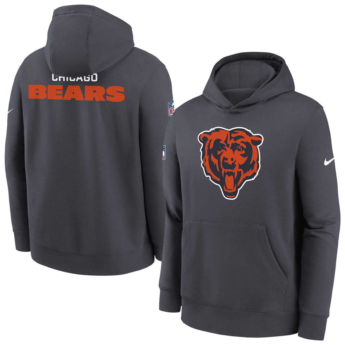 Chicago Bears Nike Youth 2025 Sideline On Field Hooded