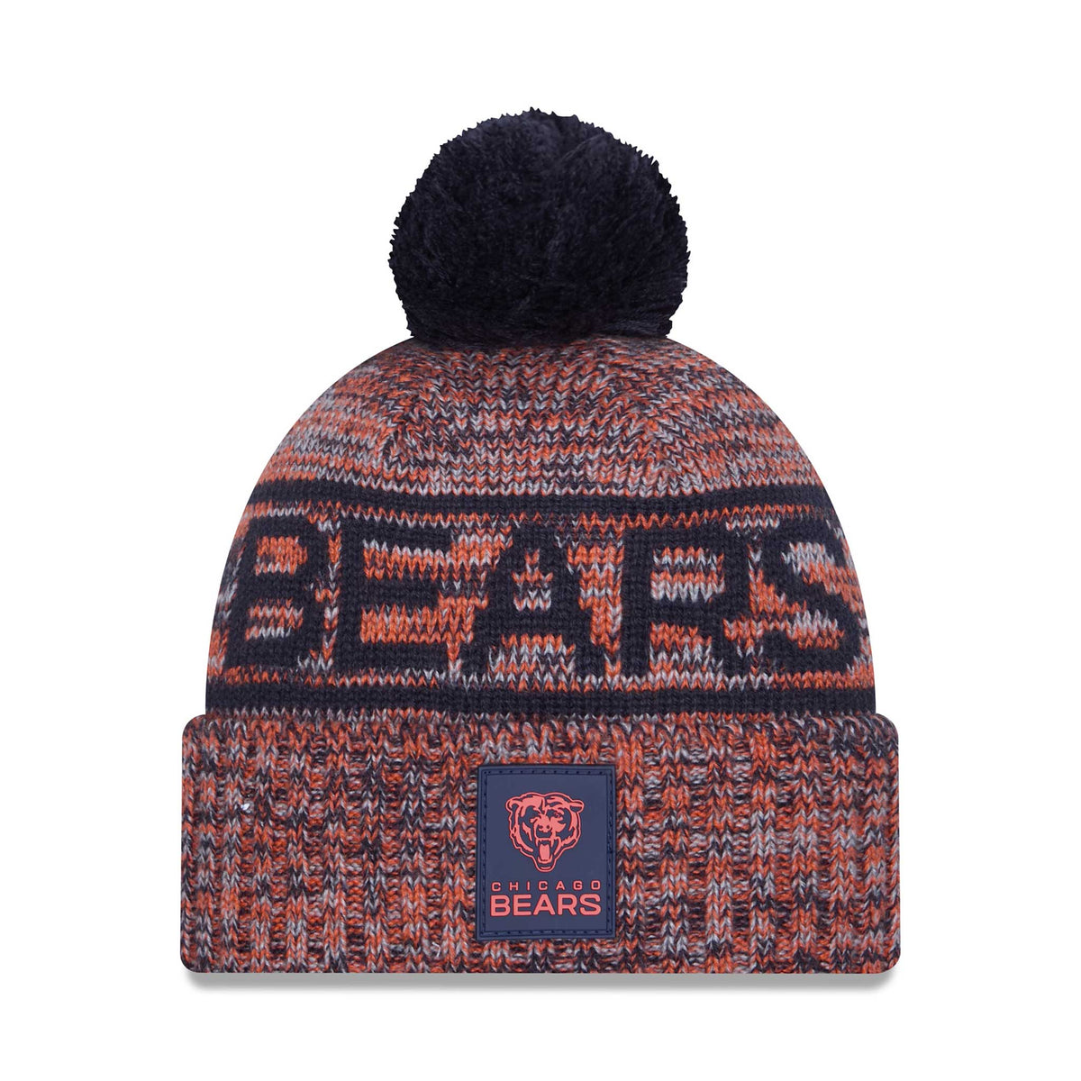 Chicago Bears New Era 2025 Bear Face Sideline Sport Knit Winter