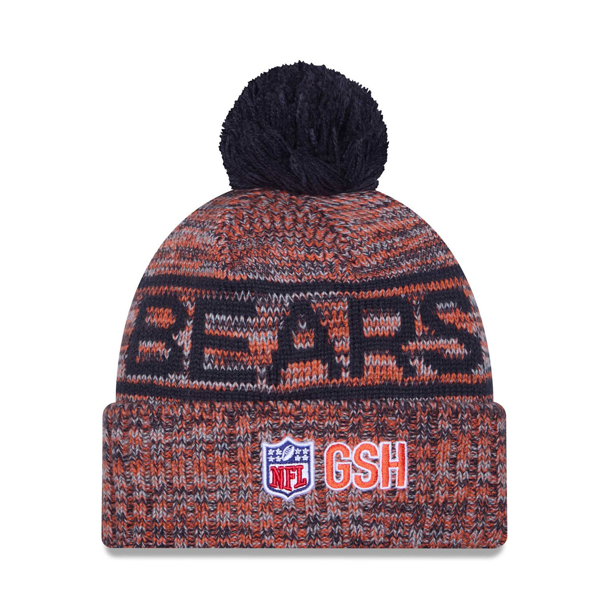 Chicago Bears New Era 2025 Bear Face Sideline Sport Knit Winter