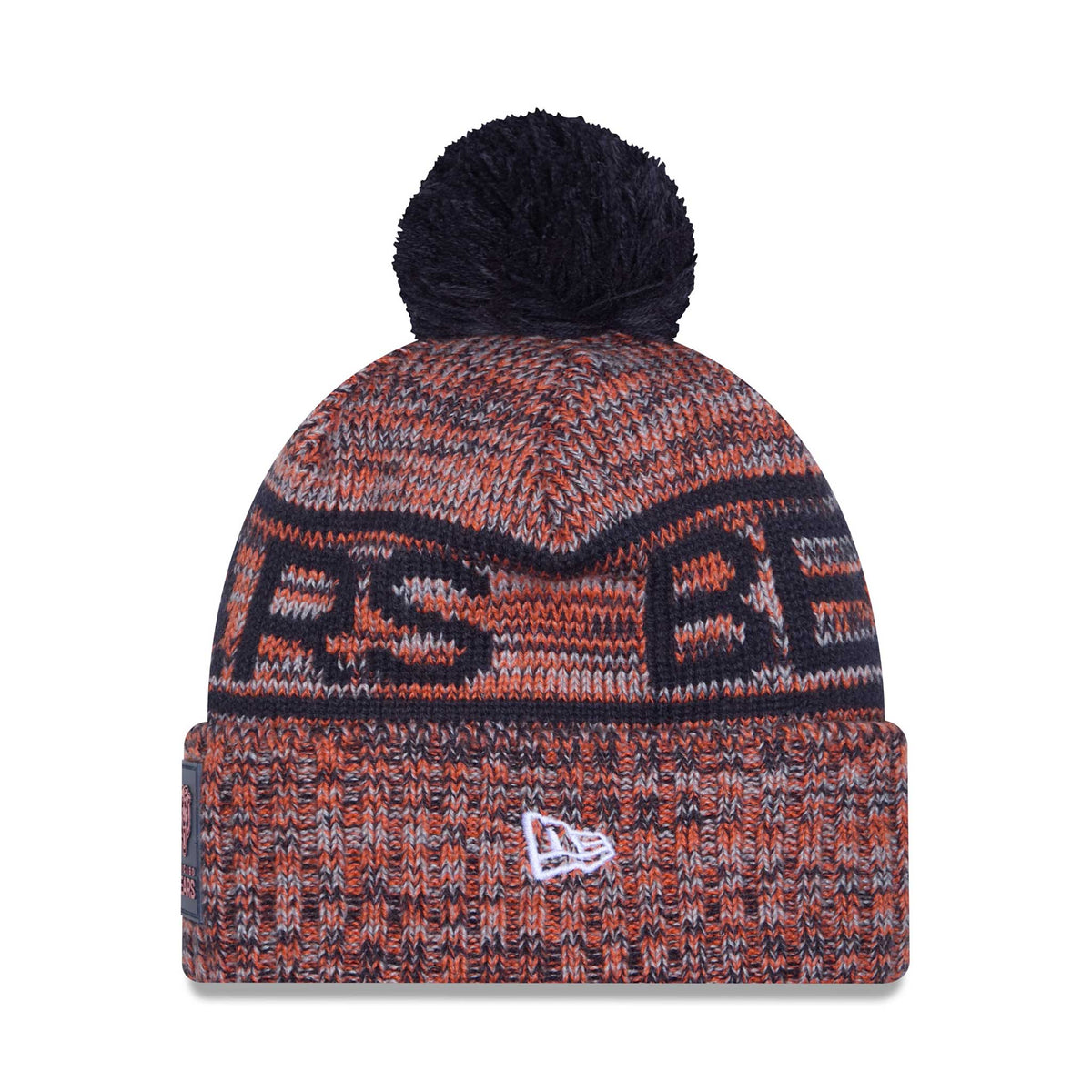 Chicago Bears New Era 2025 Bear Face Sideline Sport Knit Winter