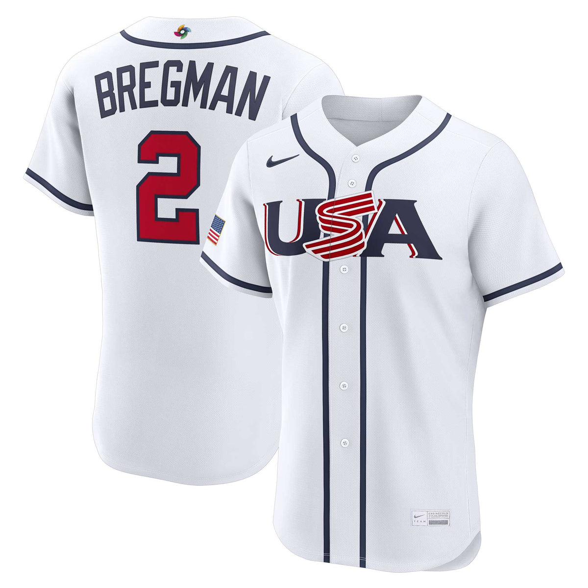 アメリカ代表Alex Bregman Nike 2026 wbc2026 XL Team USA Alex Bregman World Baseball Classic Nike Home Limited
