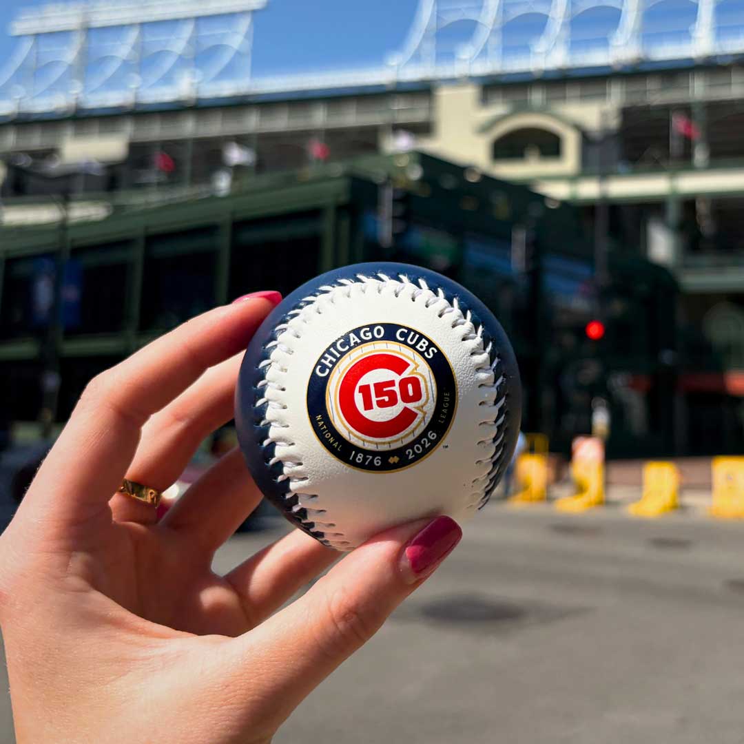 Chicago Cubs Rawlings 150 Year Anniversary Logo Ball