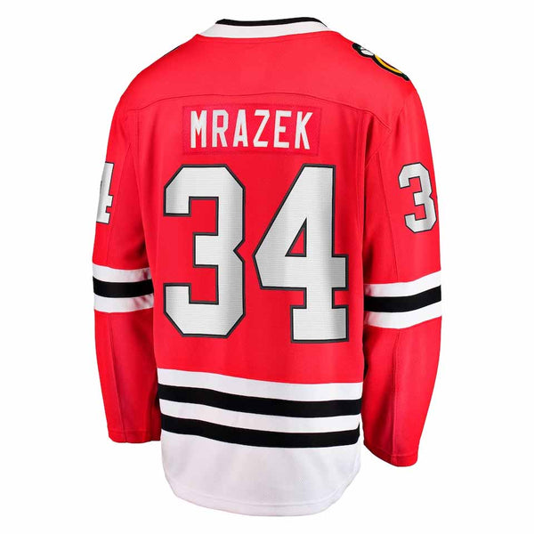 Chicago Blackhawks Petr Mrazek Home Breakaway Jersey w/ Authentic Lettering
