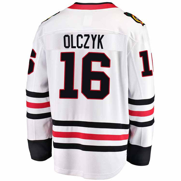 Chicago Blackhawks Eddie Olczyk Road Breakaway Jersey w/ Authentic Lettering