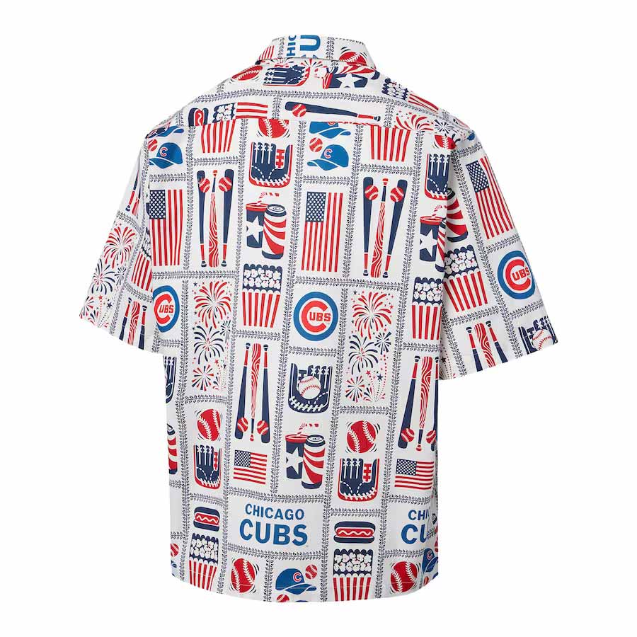 Reyn Spooner Men's Chicago Cubs White Scenic Button-Down Shirt