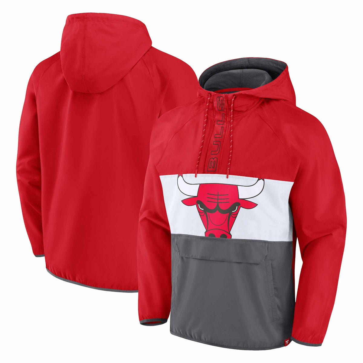 1990's CHICAGO BULLS STARTER 1/2 ZIP RAIN COAT XL - Classic