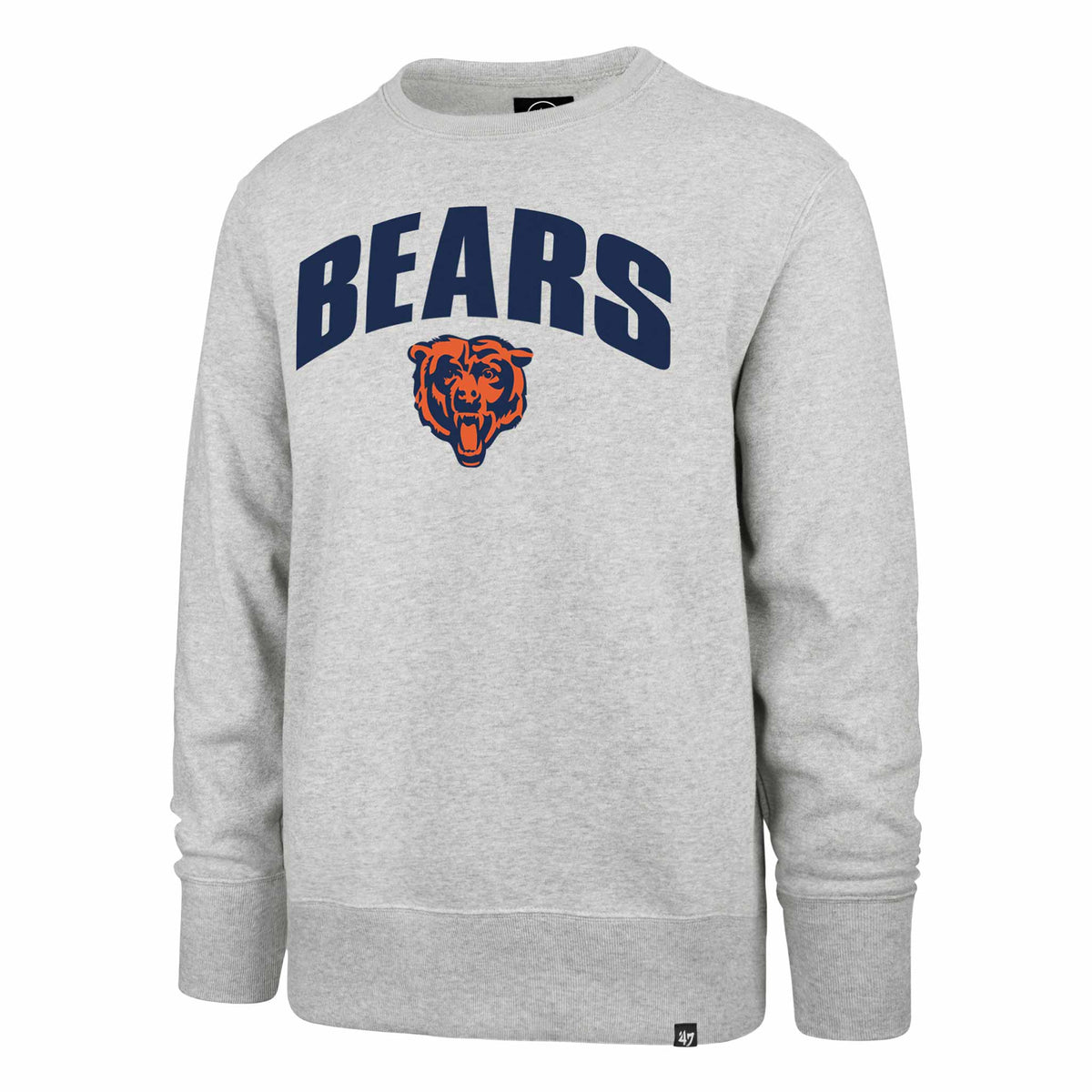 '47 Chicago Bears Relay Grey Strider Headline Crew Sweatshirt Small