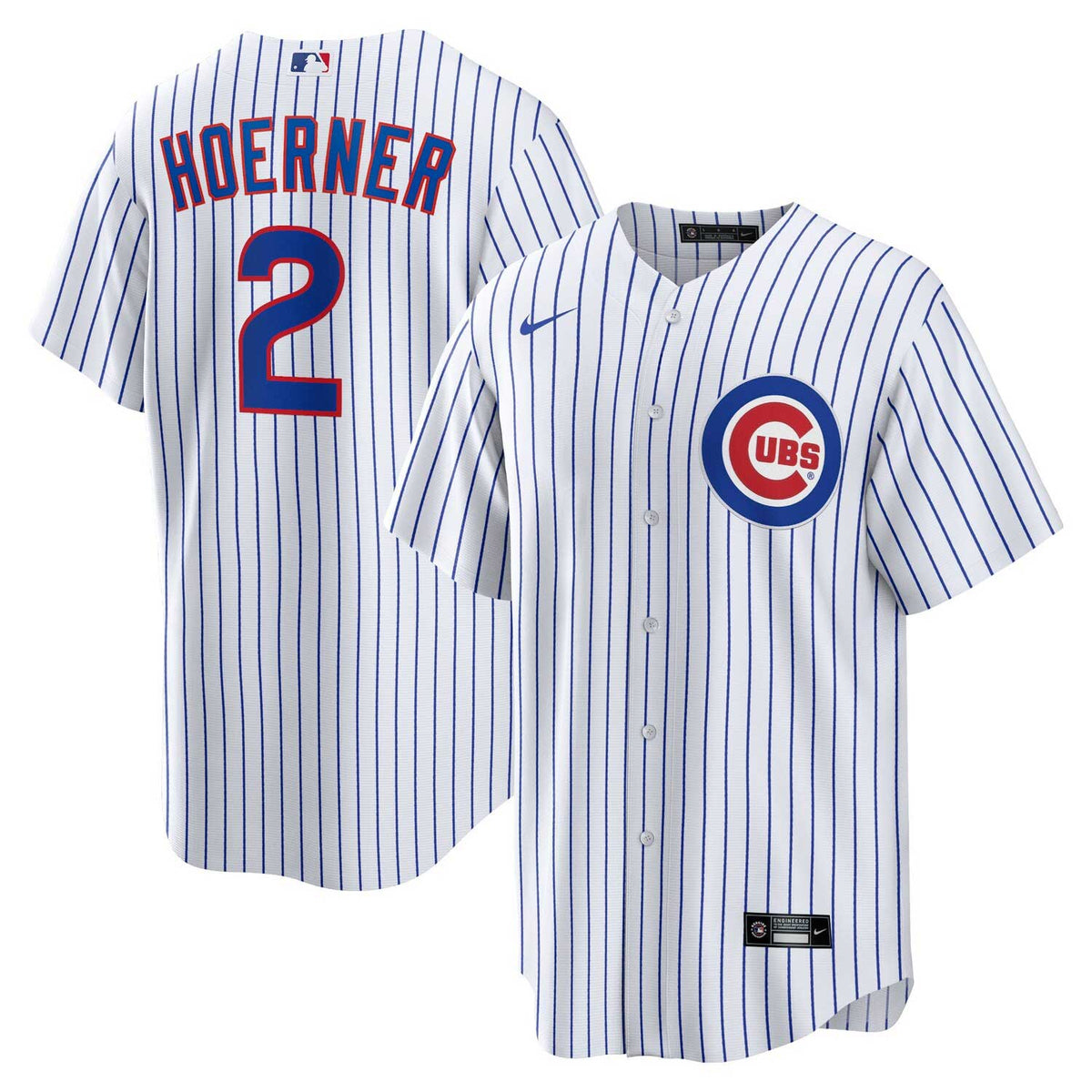 Chicago Cubs Nico Hoerner Youth Nike Home Baseline Jersey With