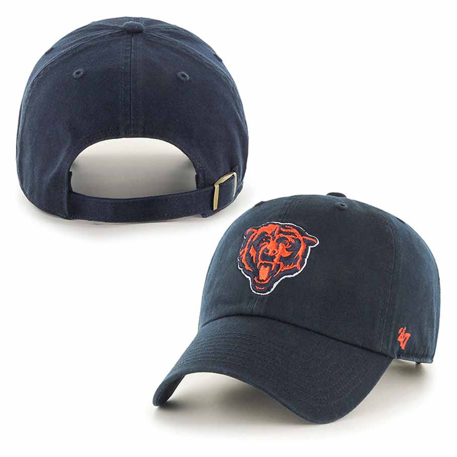 Chicago Bears Historic Bear Head Clean Up Adjustable Cap