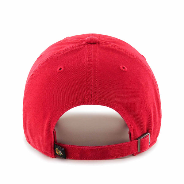 Chicago Blackhawks Red Tomahawk Clean up Adjustable Cap