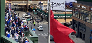 A view of Wrigleyville Sports, from the seats in Wrigley Field.