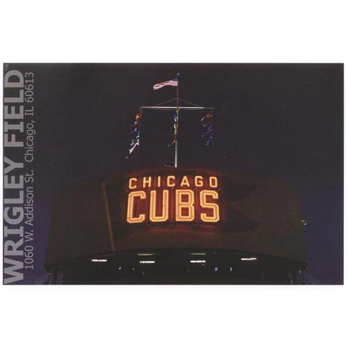 Wrigley Field 1060 W. Addison Post Card Wrigleyville Sports