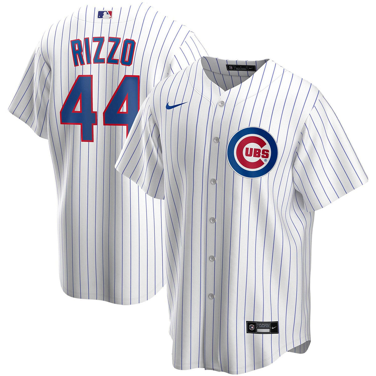10427-2-Cubs Rizzo Men's Road Jersey Grey