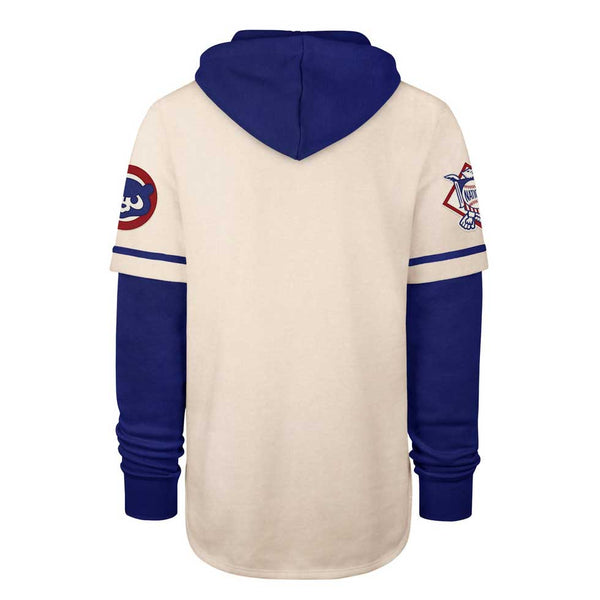 Chicago Cubs Cream Trifecta Shortstop Pullover Hooded Sweatshirt