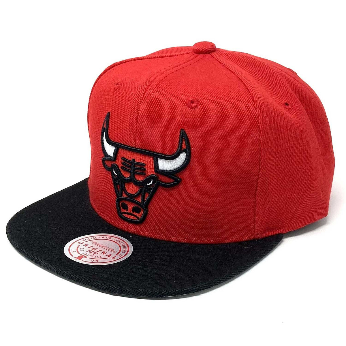 Chicago Bulls Hat Adult Adjustable Snap Back Black Red Faux Snake