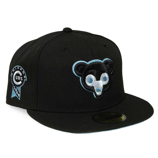 Chicago Cubs 1969 Black & Baby Blue 59FIFTY Fitted Cap