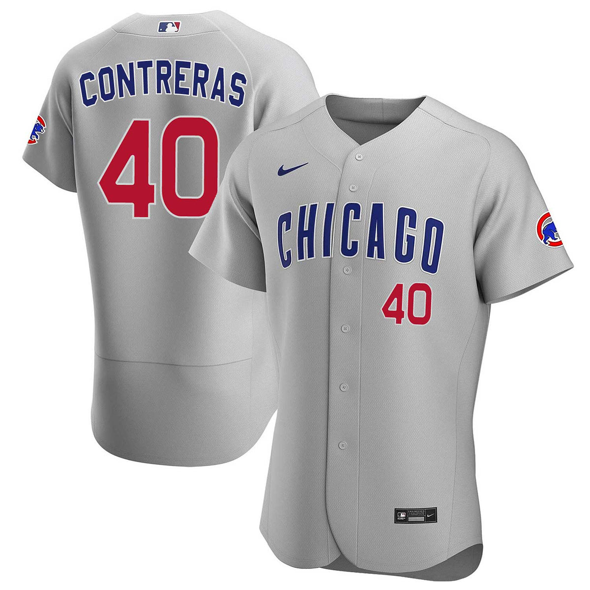 Chicago Cubs Willson Contreras Nike Road Authentic Jersey 60 = 4X/5X-Large
