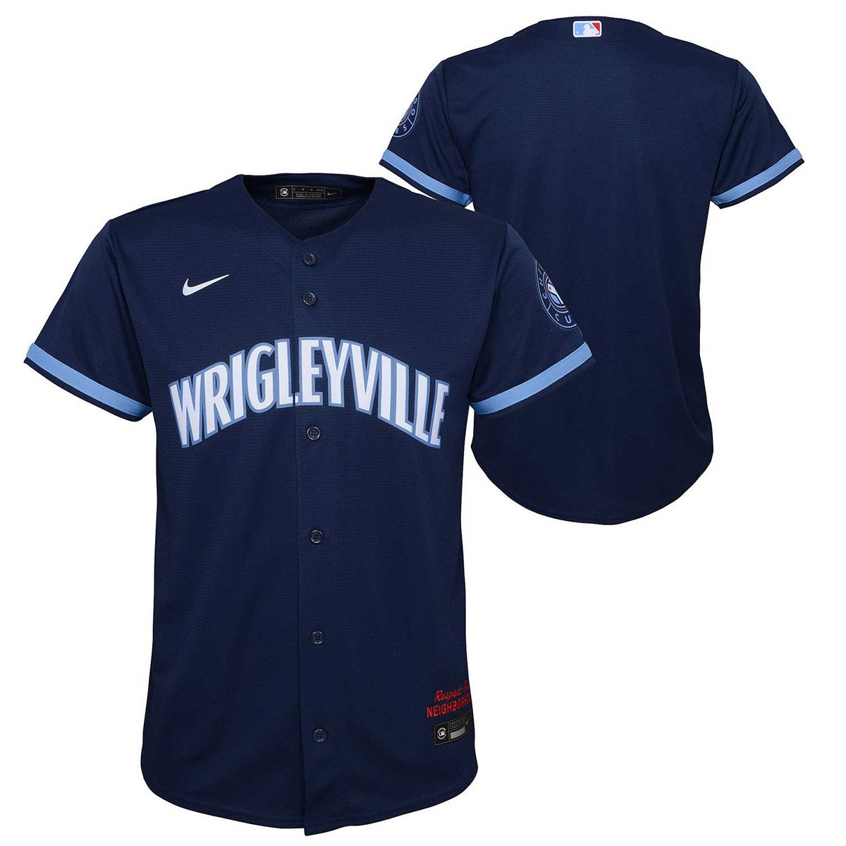 men's nike navy chicago cubs 2021 city connect replica jersey