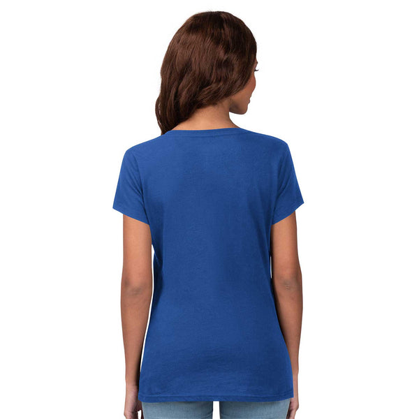 Chicago Cubs Women's Fair Catch V-Neck T-Shirt