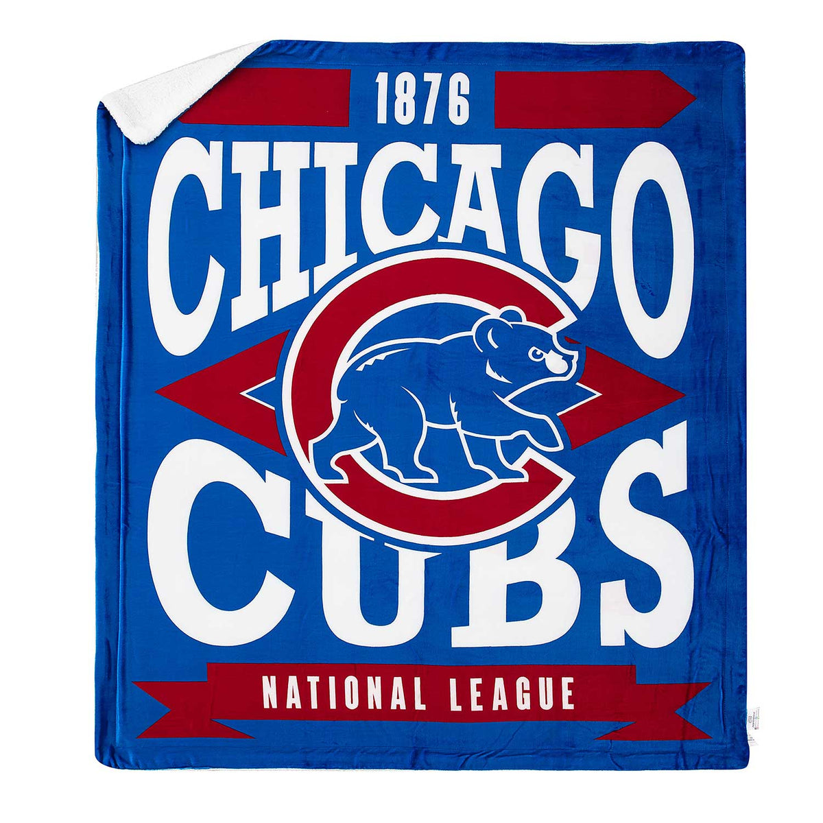 Chicago Cubs Silk Touch Sherpa 60X70 Throw Blanket Wrigleyville Sports