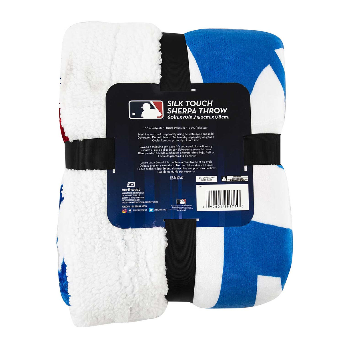 Chicago Cubs Silk Touch Sherpa 60X70 Throw Blanket Wrigleyville Sports