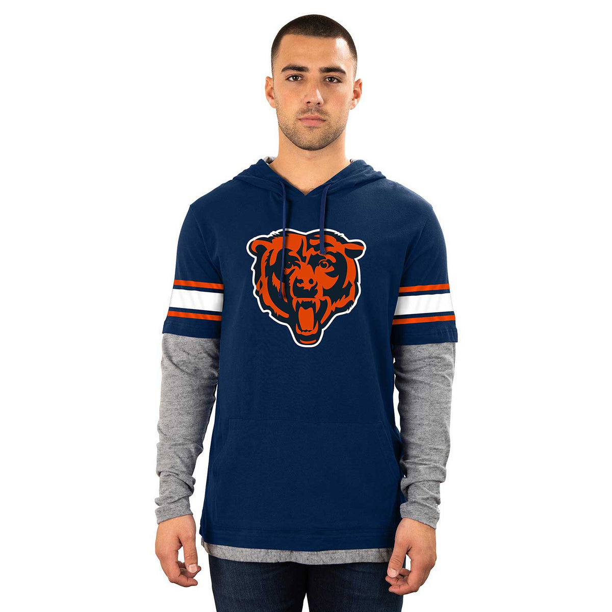 Chicago Bears Long Sleeve Hooded T-Shirt – Wrigleyville Sports