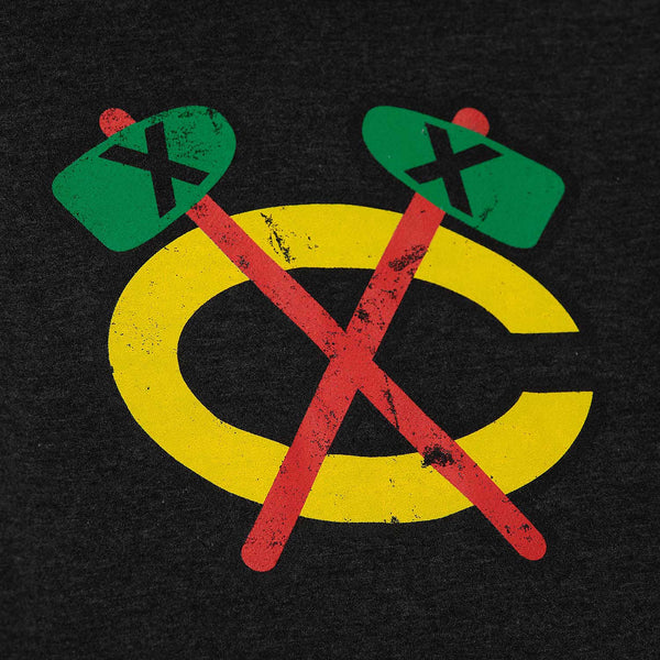 Chicago Blackhawks Distressed Tomahawk Hooded Sweatshirt