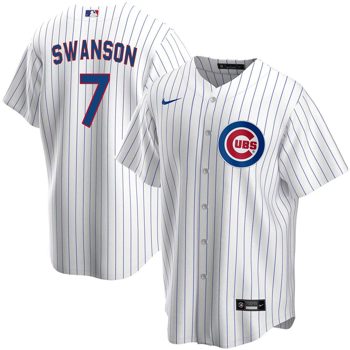 Dansby Swanson Chicago Cubs 1968 Cooperstown Jersey by NIKE