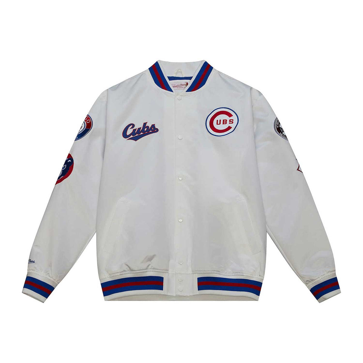 Chicago Cubs City Collection White Satin Jacket X-Large